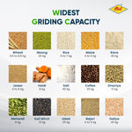 Load image into Gallery viewer, Atul Gold Talky Fully-Automatic Atta Chakki, 4.5 Kg Hopper Automatic Domestic Flour Mill Machine - 8-10 Kg/Hr Grinding Capacity | 2880 RPM Motor | Low Voltage (175V) 1 Year Product Warranty