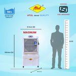 Load image into Gallery viewer, Atul Magnum Plus HP White 22" Domestic Cooler | Room Series - 150 Ltr.