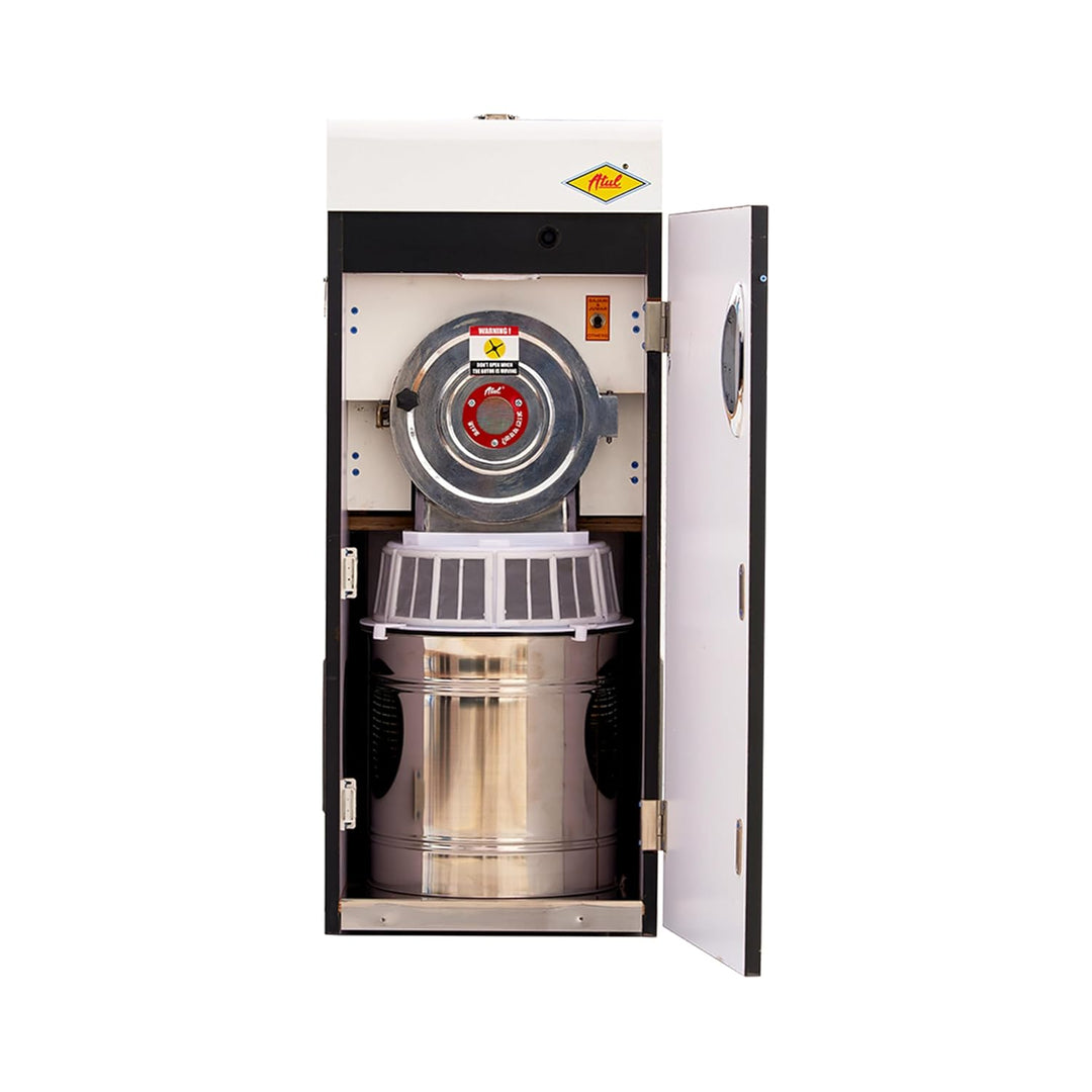Atul Atta chakki Machine for Home mini | Automatic Domestic Flour Mill Machine - Atta Chakki, Aata Maker, Ghar Ghanti | 8-10 Kg/Hr Grinding Capacity, 4.5 Kg Hopper | 2880 RPM Motor | Low Voltage (175V)