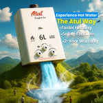 Load image into Gallery viewer, Comfort Eco Gas Geyser Heavy Heat Exchange, Automatic Ignition 800gm Copper Tank
