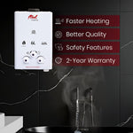 Load image into Gallery viewer, Comfort Eco Gas Geyser Heavy Heat Exchange, Automatic Ignition 800gm Copper Tank
