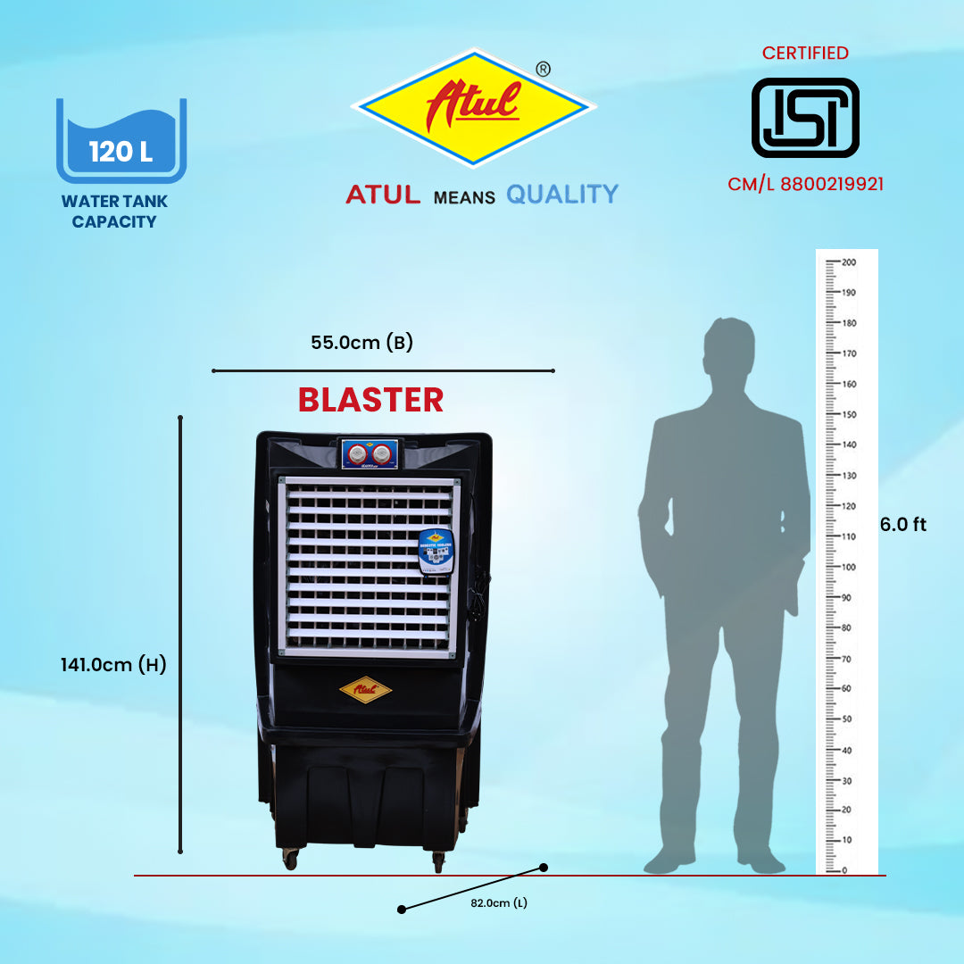 Atul Blaster Plus HP 20" Domestic Cooler | Room Series - 120 Ltr.