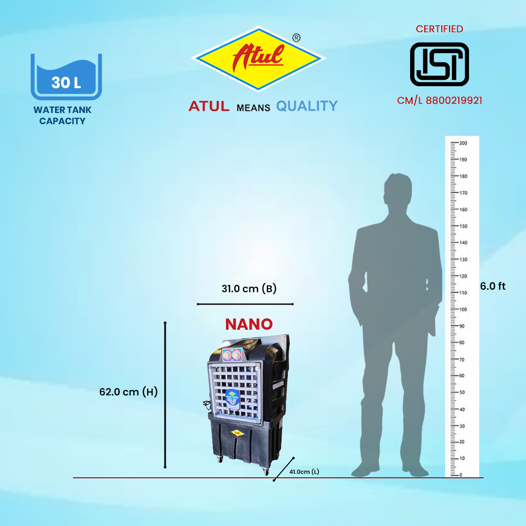 Atul Nano 12" Domestic Cooler | Room Series - 30 Ltr.