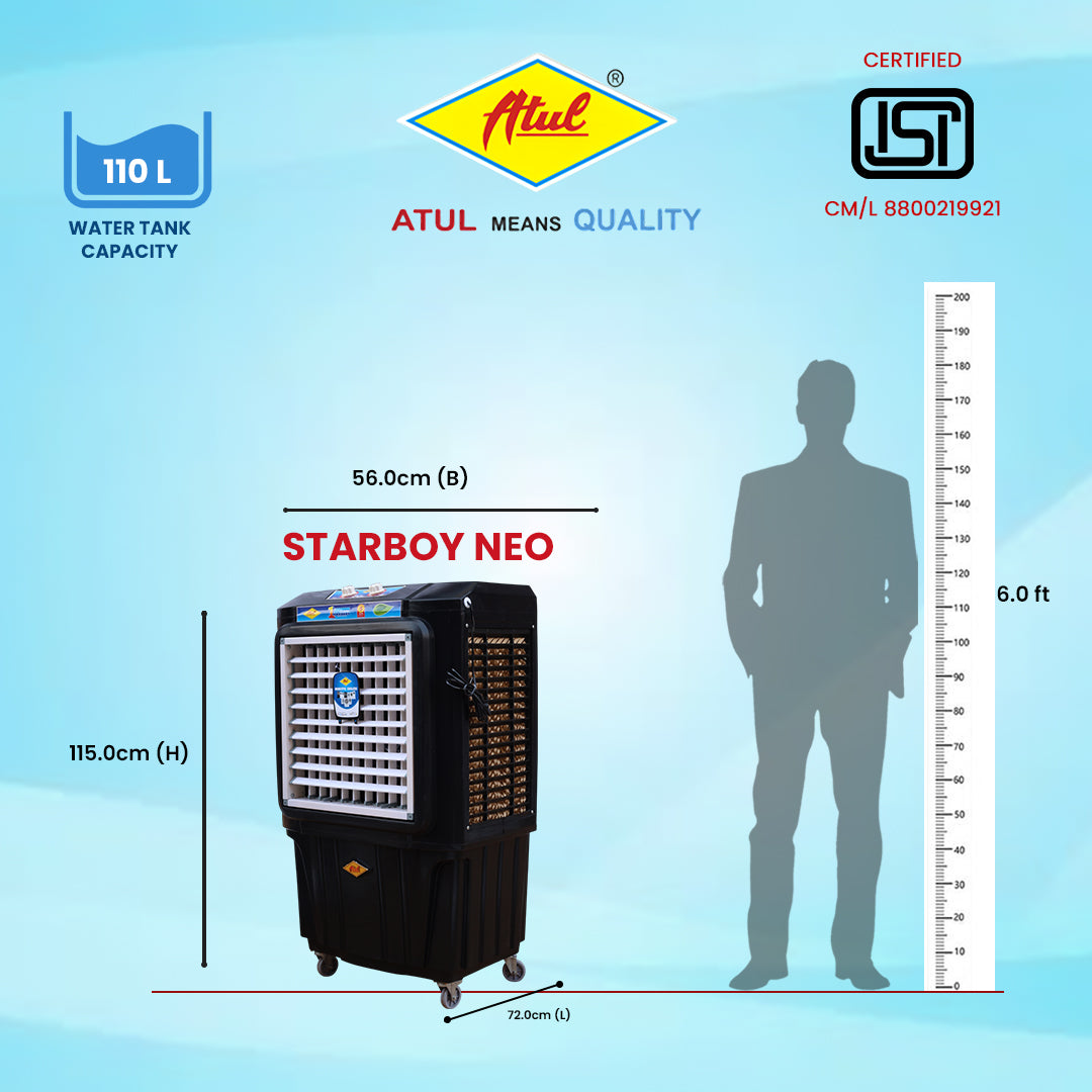 Atul Star Boy Neo HP 18" Domestic Cooler | Room Series - 110 Ltr.