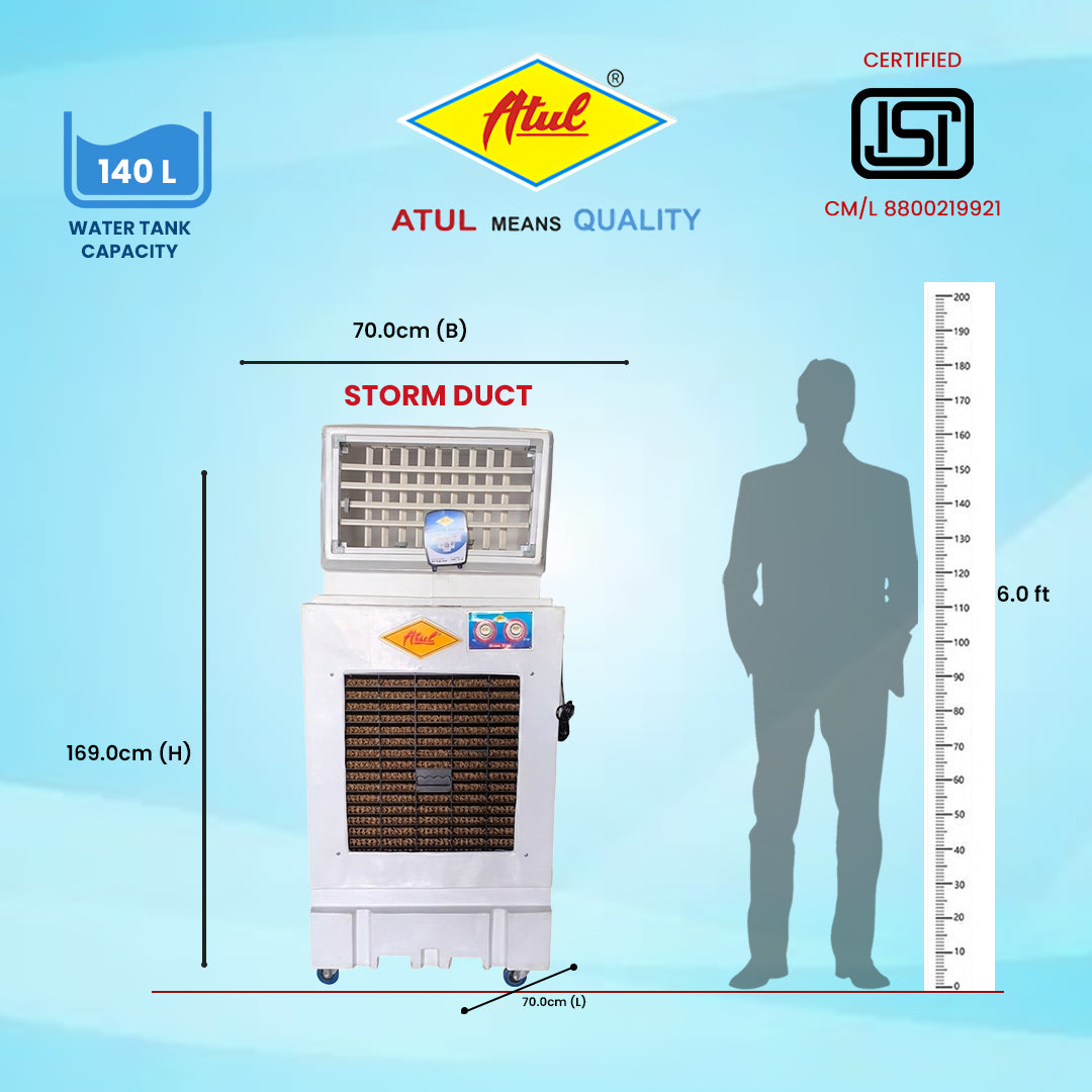 Atul Storm Duct HP 18" Industrial Cooler | Room Series - 100 Ltr.