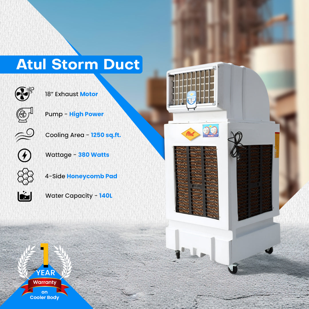 Atul Storm Duct HP 18" Industrial Cooler | Room Series - 100 Ltr.