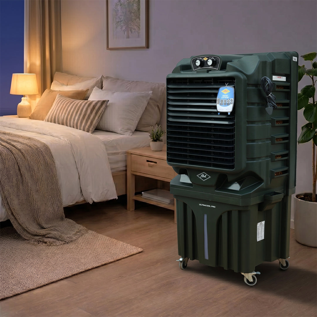 Atul Ultracool Pro 3P for Room | 18" Exhaust Motor CPR | 18" Exhaust Blade | Tank 100 Ltr