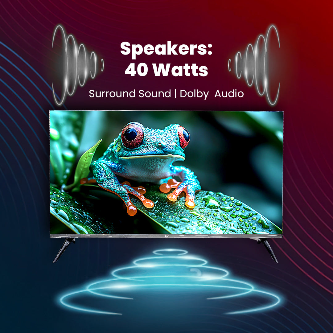 AU+ AU43SV Full HD Smart TV - 43 inch's FHD TV with 1GB/8GB storage, Android 11, 40W Dolby Audio, 1-year On-site Warranty