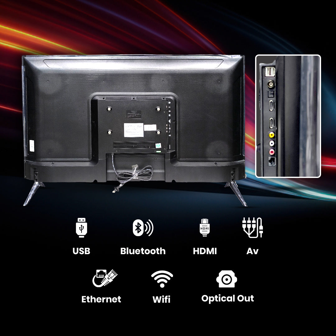 AU+ AU43SV Full HD Smart TV - 43 inch's FHD TV with 1GB/8GB storage, Android 11, 40W Dolby Audio, 1-year On-site Warranty